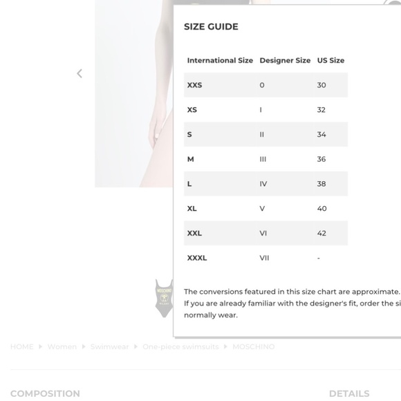 Authentic Moschino one piece swimsuit - Picture 2 of 10